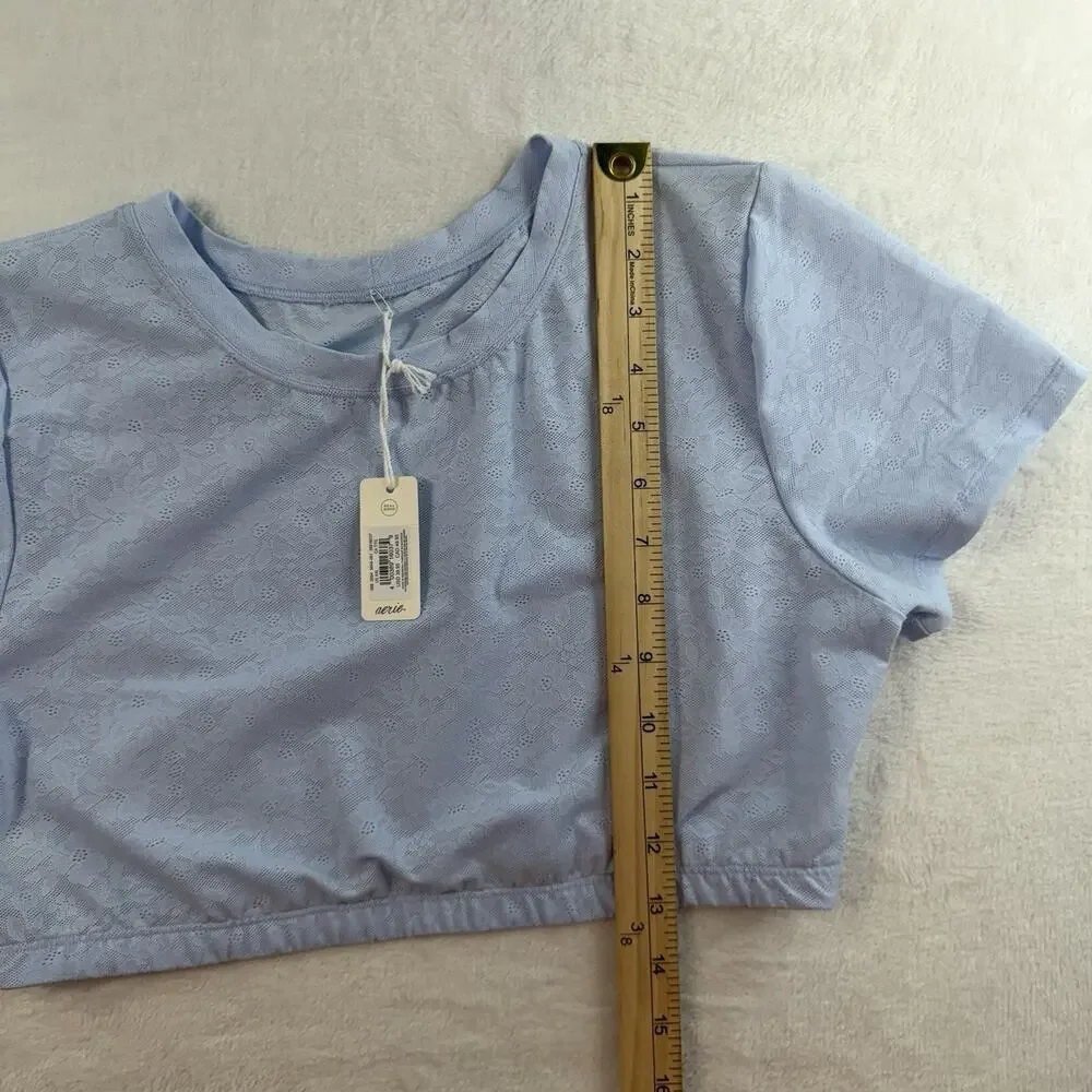 Smoothez By Aerie Sz XXL Lace Bra Top Bralette Baby Blue Comfort Smooth NEW - Picture 13 of 15